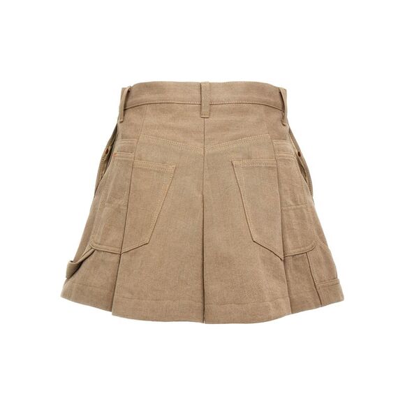 Sacai Women Canvas Shorts - Picture 2 of 4